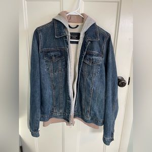 Abercrombie and Fitch sweatshirt jean jacket